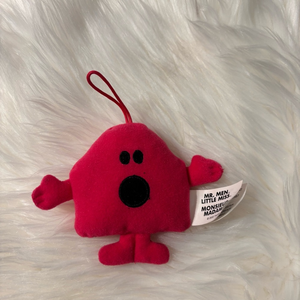 🌟10/$10 Mr. Men Little Miss Red Plush Toy GUC